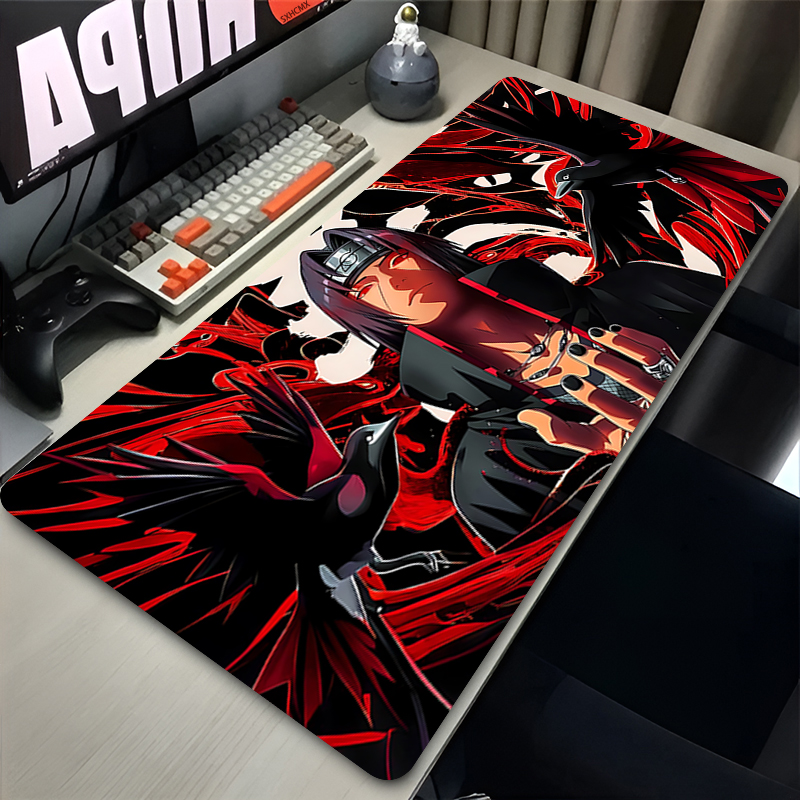 Gaming Keyboard Theme - Mouse Pad Gamer Larger XXL Uchiha