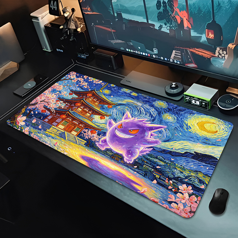 Gaming Keyboard Theme - Anime Mouse Pad Pokemon Gengar Professional