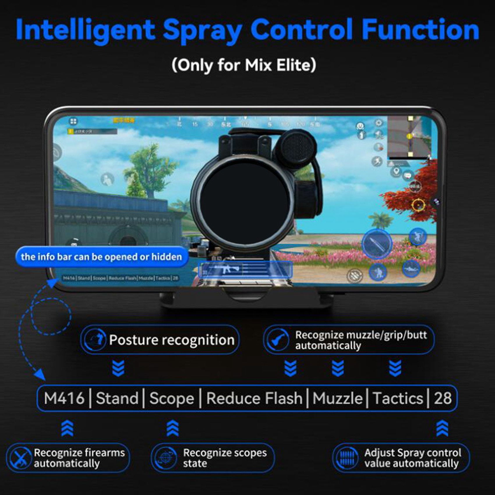 Gaming Keyboard And Mouse Converter For Mobile - T36C Gamepad Mobile For PUBG Controller