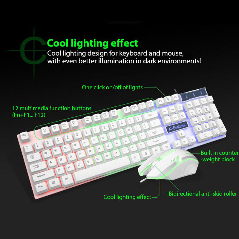 KM320 Keyboard And Mouse Set W - Gaming Keyboard Mouse Combo ulasan dan harga