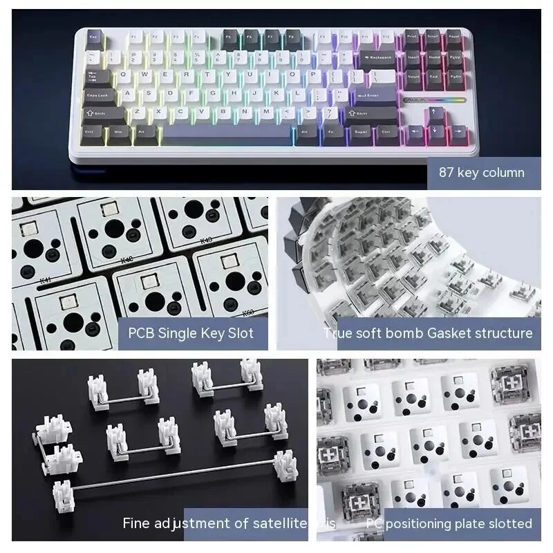 AULA F87 Pro Mechanical Keyboa - Gaming Keyboard Expensive ulasan dan harga