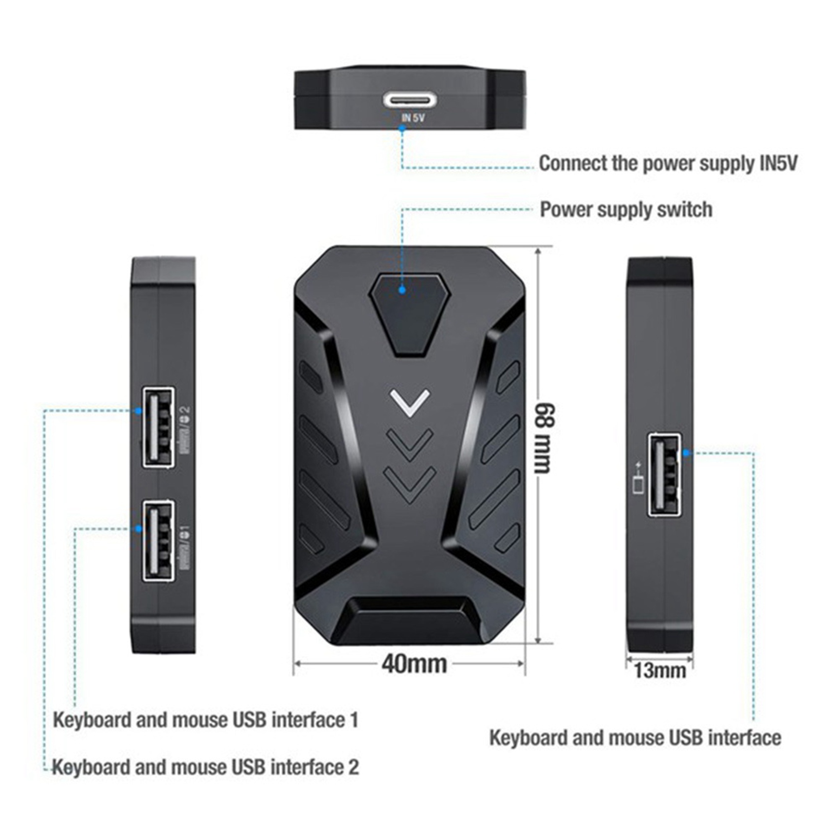 N15R-Portable Mobile Gaming Ke - Gaming Keyboard And Mouse Converter For Mobile ulasan dan harga