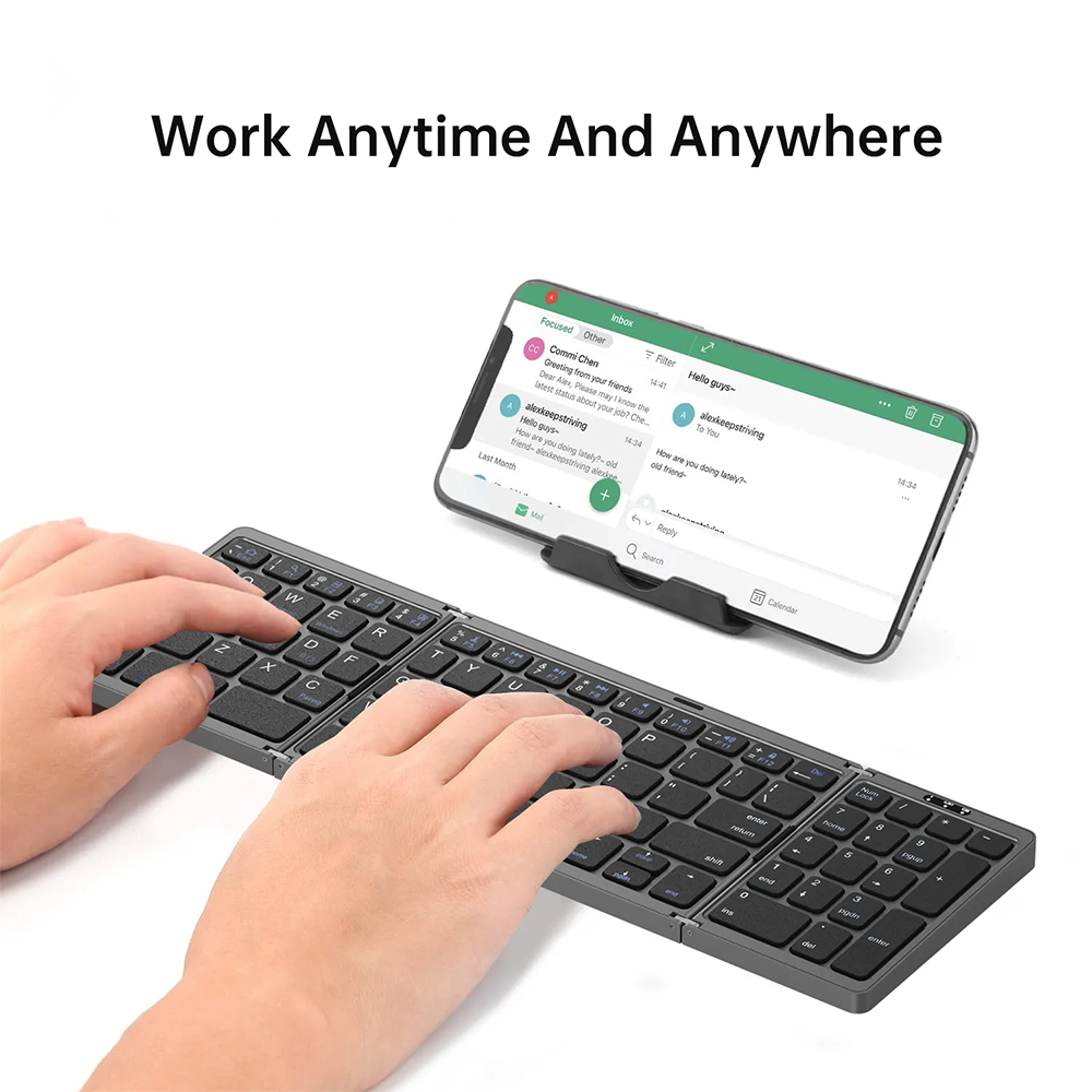 Foldable Wireless Bluetooth Ke - Gaming Keyboard Budget ulasan dan harga