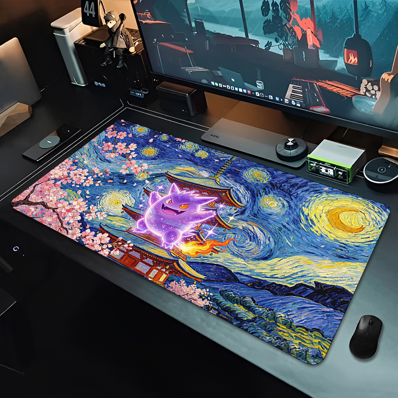 Anime Mouse Pad Pokemon Gengar - Gaming Keyboard Theme ulasan dan harga