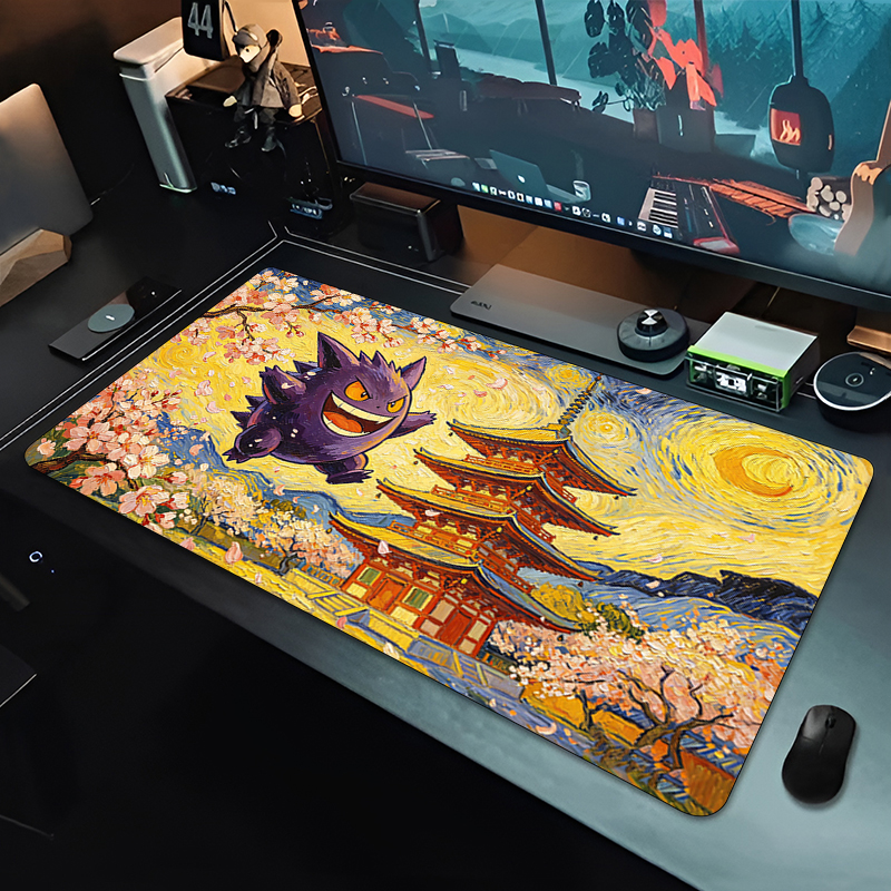 Anime Mouse Pad Pokemon Gengar - Gaming Keyboard Theme ulasan dan harga