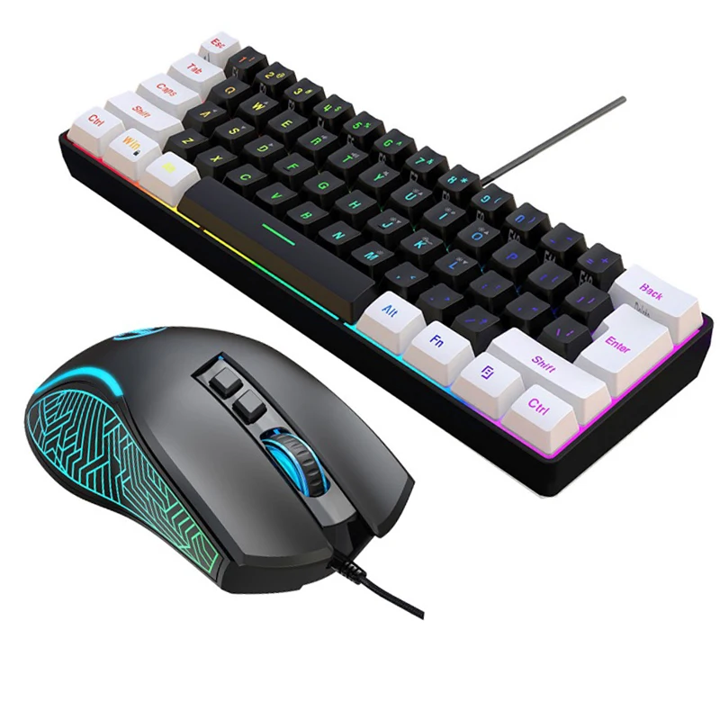Keyboard and mouse 60% compute - Gaming Keyboard Mouse Combo ulasan dan harga
