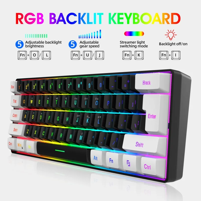 Keyboard and mouse 60% compute - Gaming Keyboard Mouse Combo ulasan dan harga