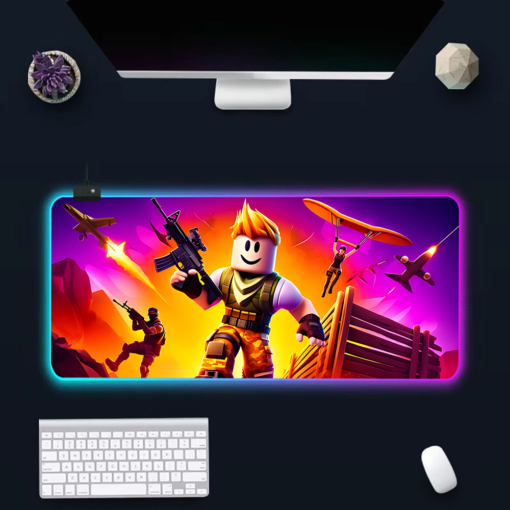 Hot game R-robloxs Cartoon RGB - Gaming Keyboard He ulasan dan harga