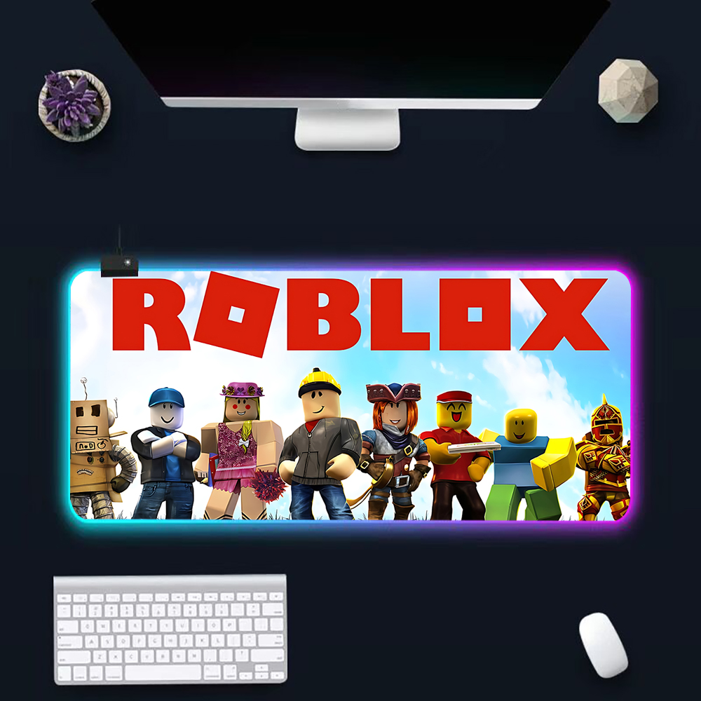 Hot game R-robloxs Cartoon RGB - Gaming Keyboard He ulasan dan harga