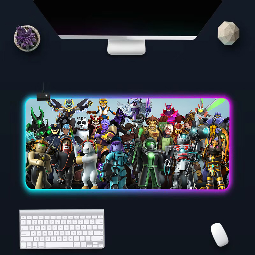 Hot game R-robloxs Cartoon RGB - Gaming Keyboard He ulasan dan harga