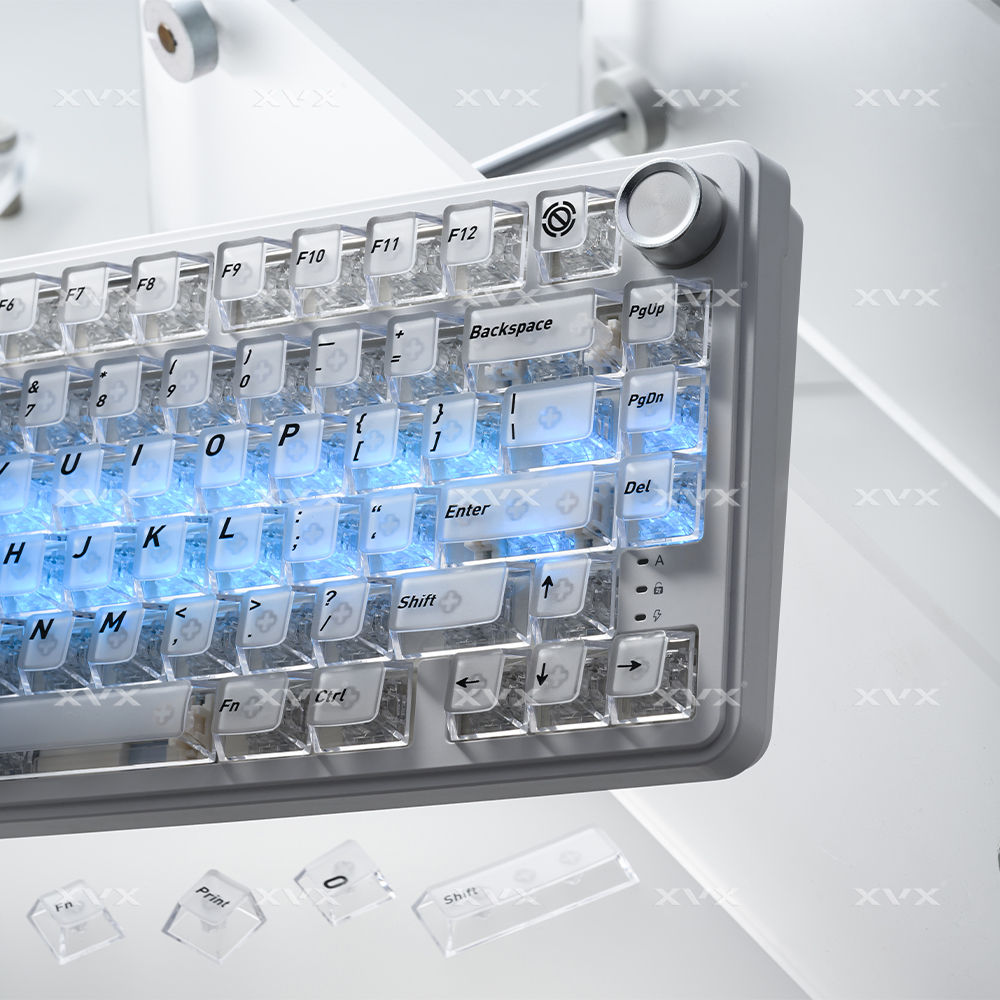 XVX Crystal Transparent Keycap - Keyboard Gaming Black ulasan dan harga