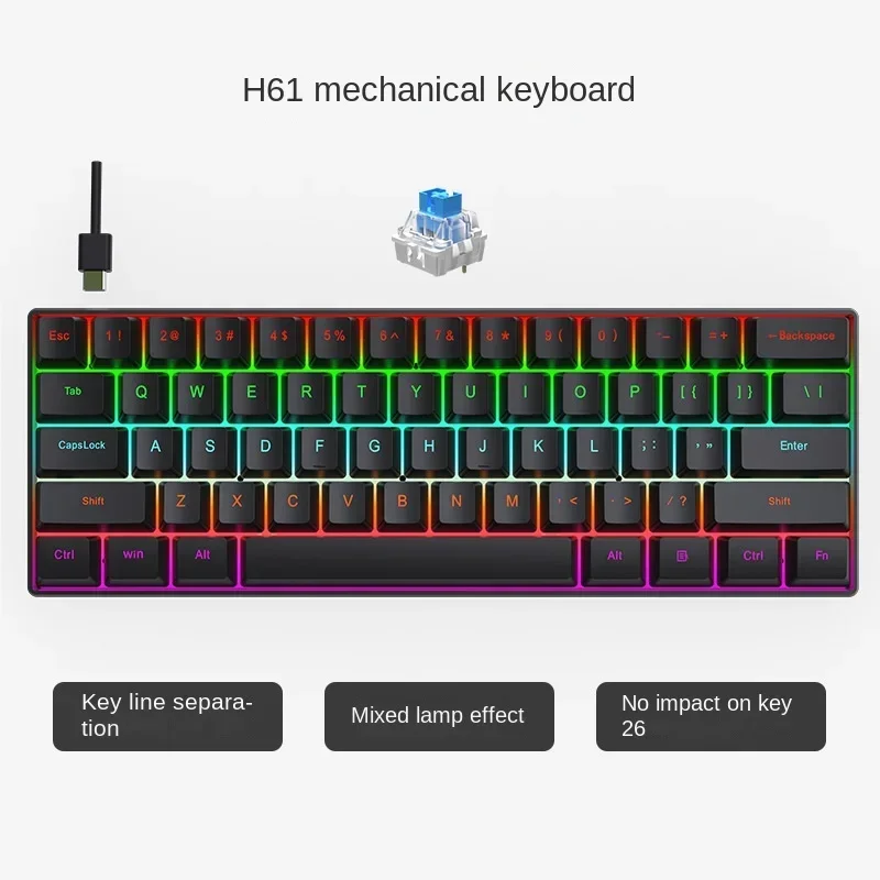Mechanical keyboard 60% white  - Gaming Keyboard Budget ulasan dan harga