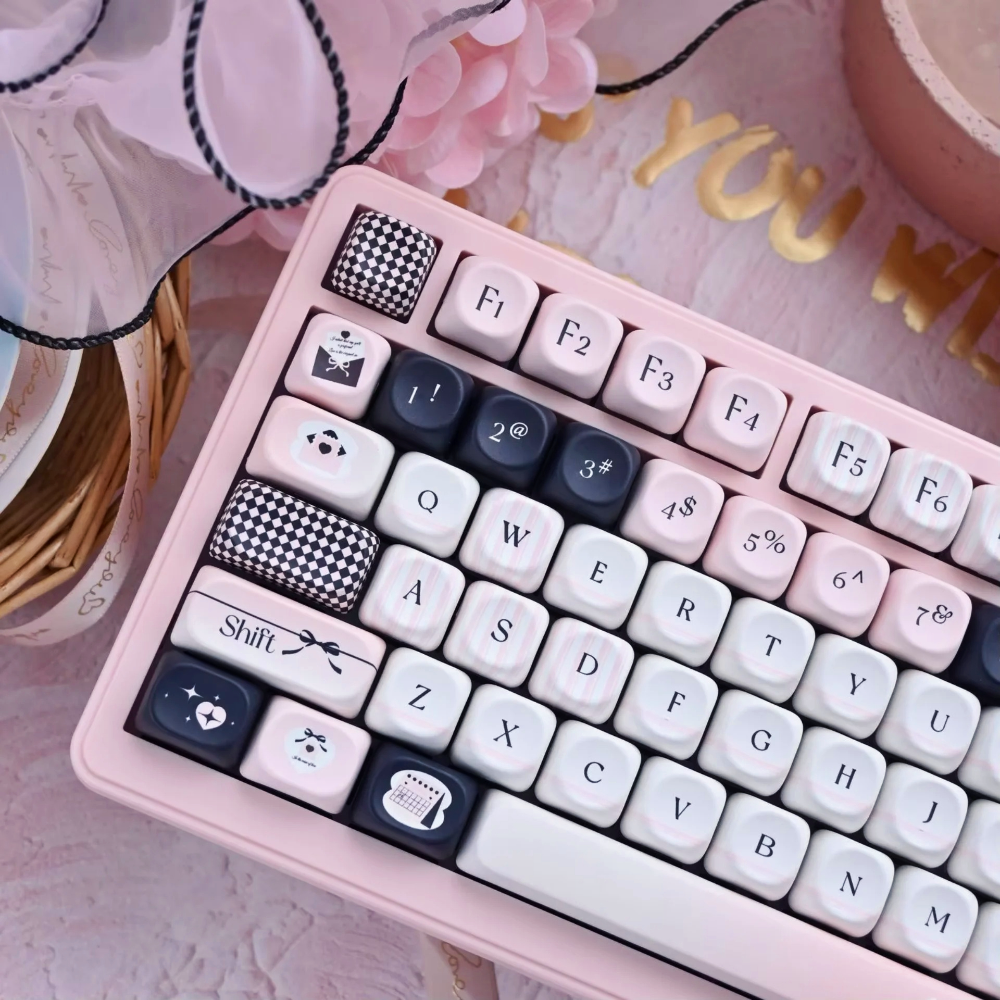 Custom MOA Keycap PBT 118 Keys - Keyboard Gaming Black ulasan dan harga