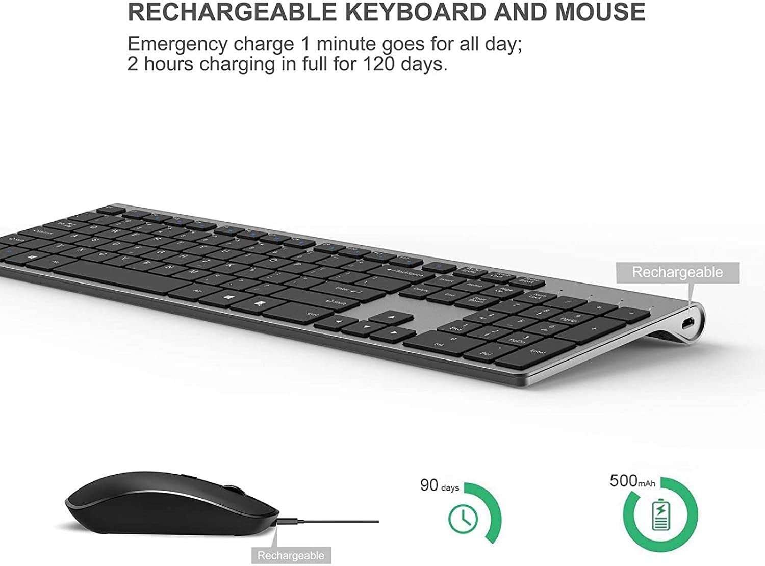 Rechargeable Wireless Keyboard - Gaming Keyboard Ergonomics ulasan dan harga