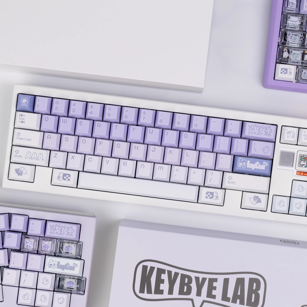 Magician Rabbit Theme Keycap S - Gaming Keyboard Blue ulasan dan harga