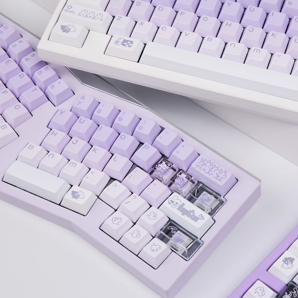 Magician Rabbit Theme Keycap S - Gaming Keyboard Blue ulasan dan harga