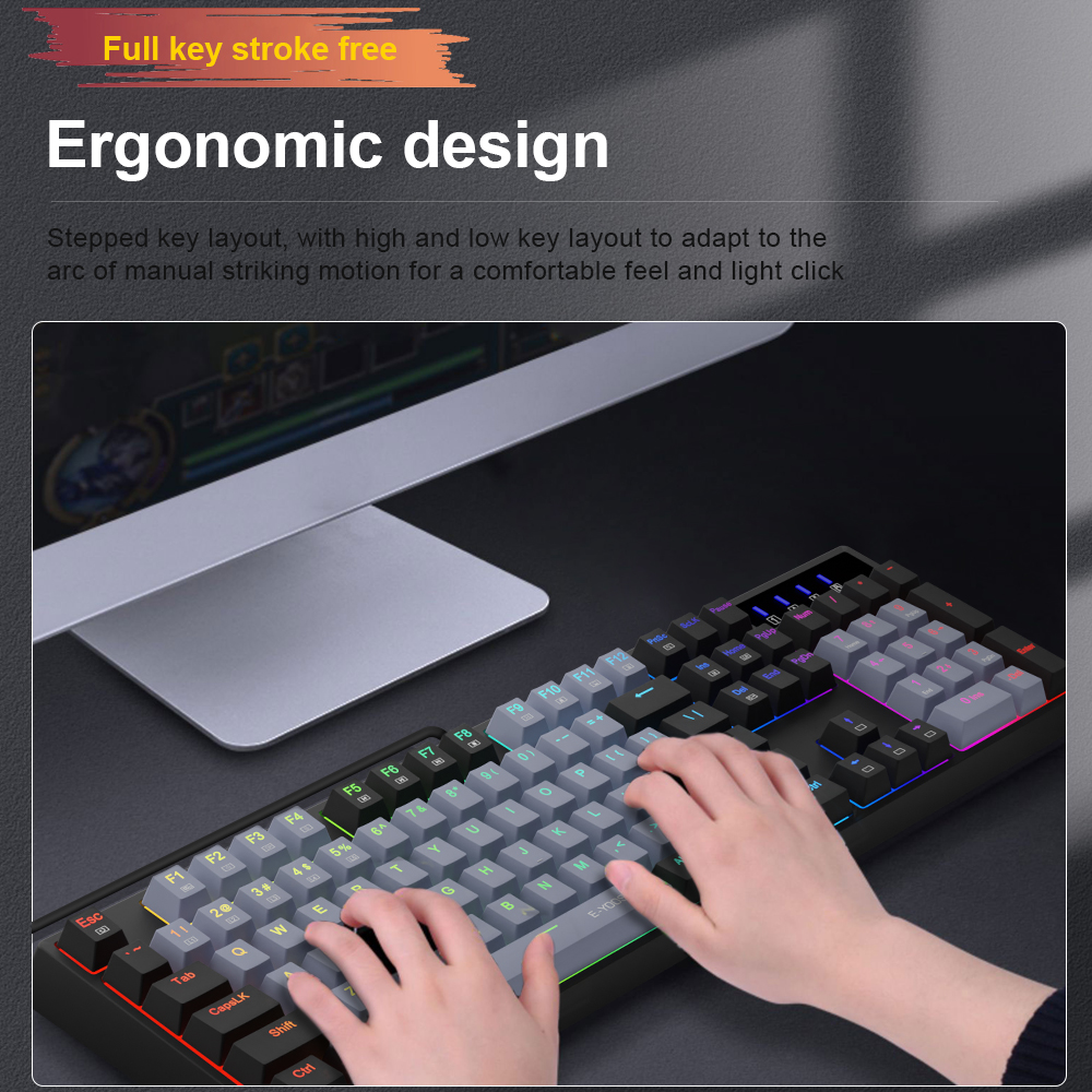 E-YOOSO Z14 RGB USB Mechanical - Gaming Keyboard E Yooso ulasan dan harga