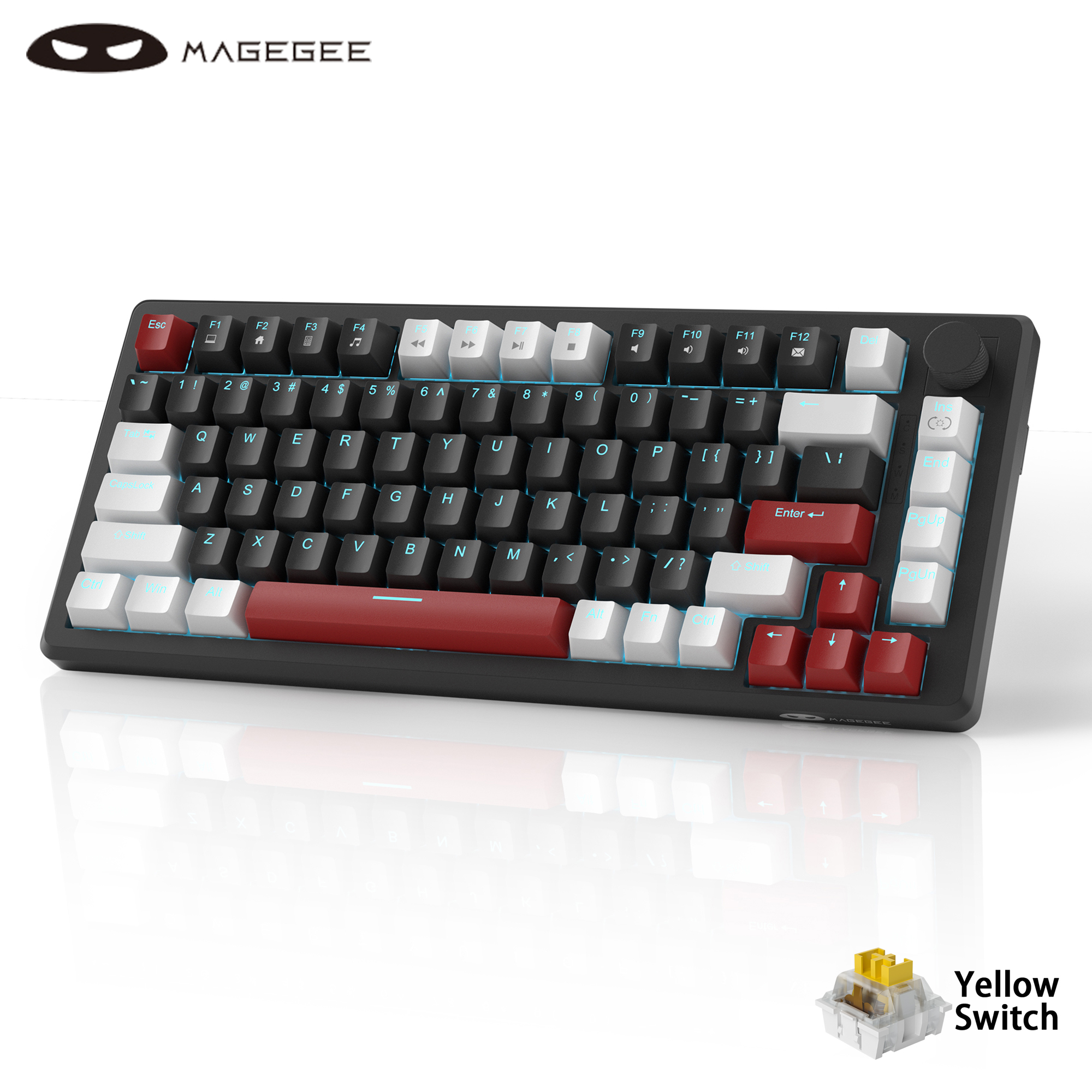 MageGee 75% Mechanical Gaming  - Keyboard Gaming Blue Switch ulasan dan harga