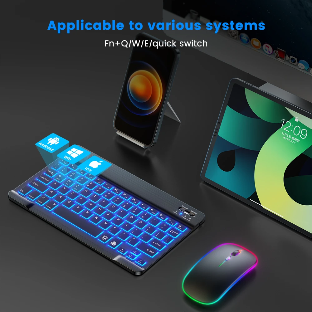 READ YYEAH RGB Backlit Bluetoo - Gaming Keyboard Mouse Combo ulasan dan harga