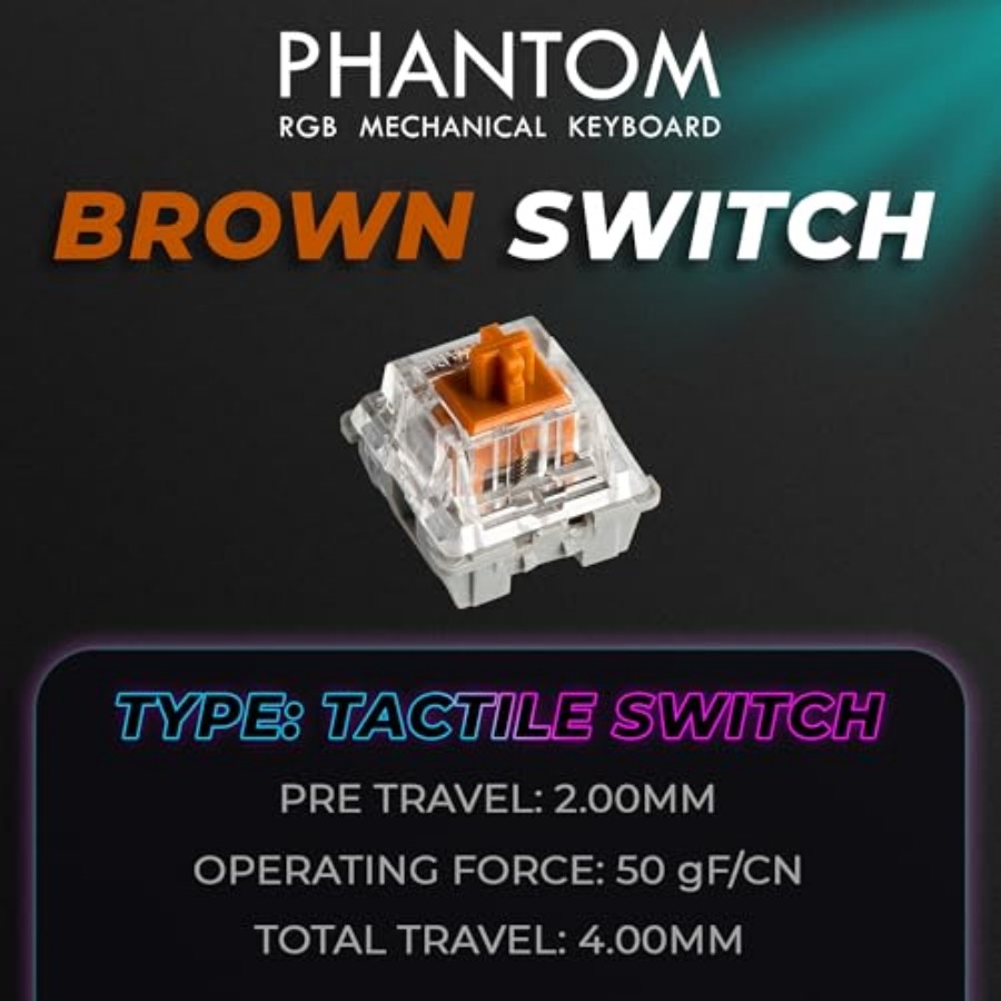 Phantom+ 87 Mechanical Gaming  - Gaming Keyboard Thocky ulasan dan harga