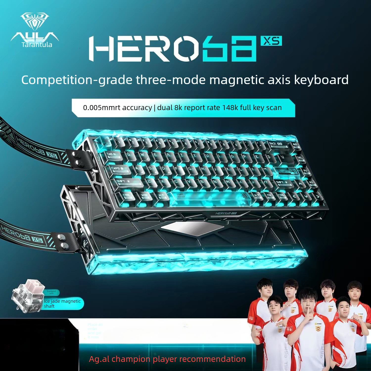 AULA HERO68 XS 68 Keys Magneti - Gaming Keyboard Expensive ulasan dan harga