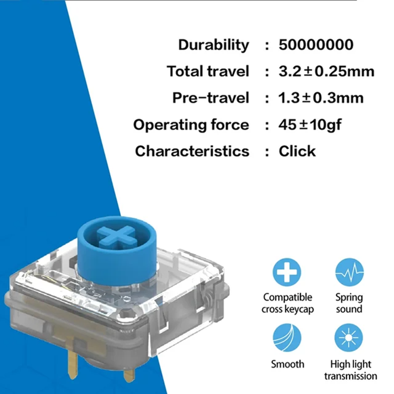 TTC KS32 Low Profile Switches  - Keyboard Gaming Blue Switch ulasan dan harga