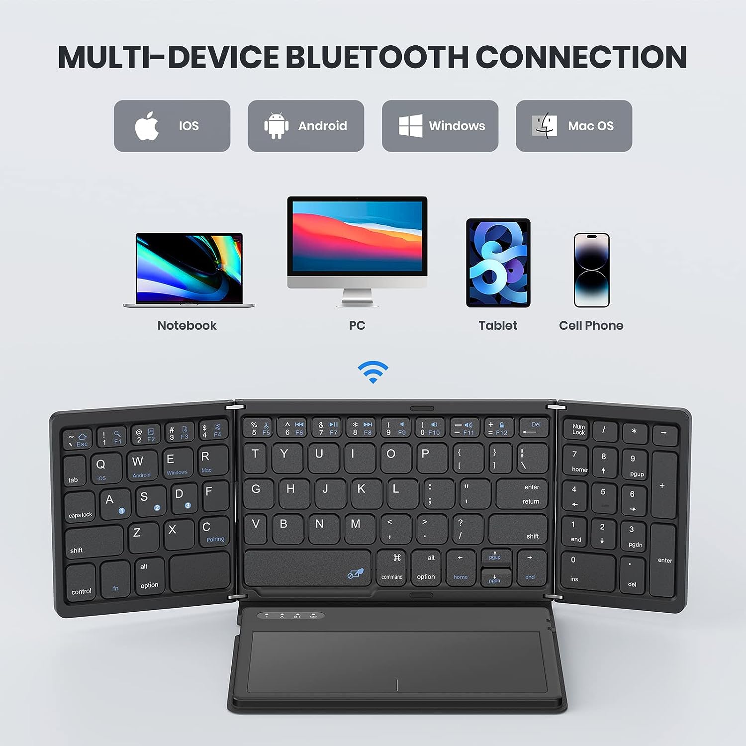 Mini Portable Folding Keyboard - Gaming Keyboard Budget ulasan dan harga