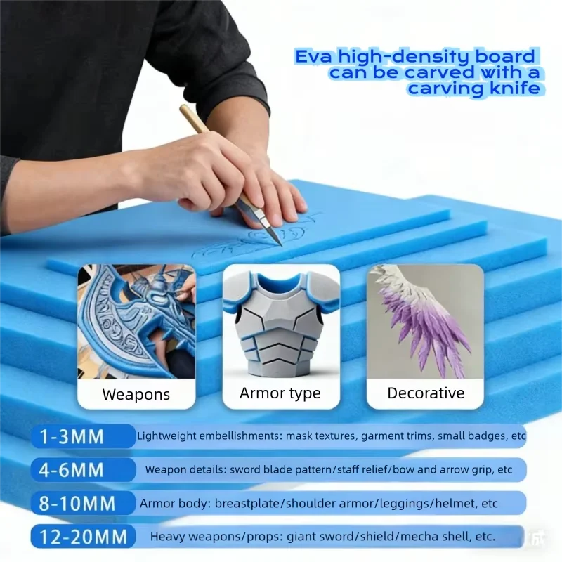 1pc Thickness 3/5/10/15mm Blue - Pe Foam Sheet ulasan dan harga
