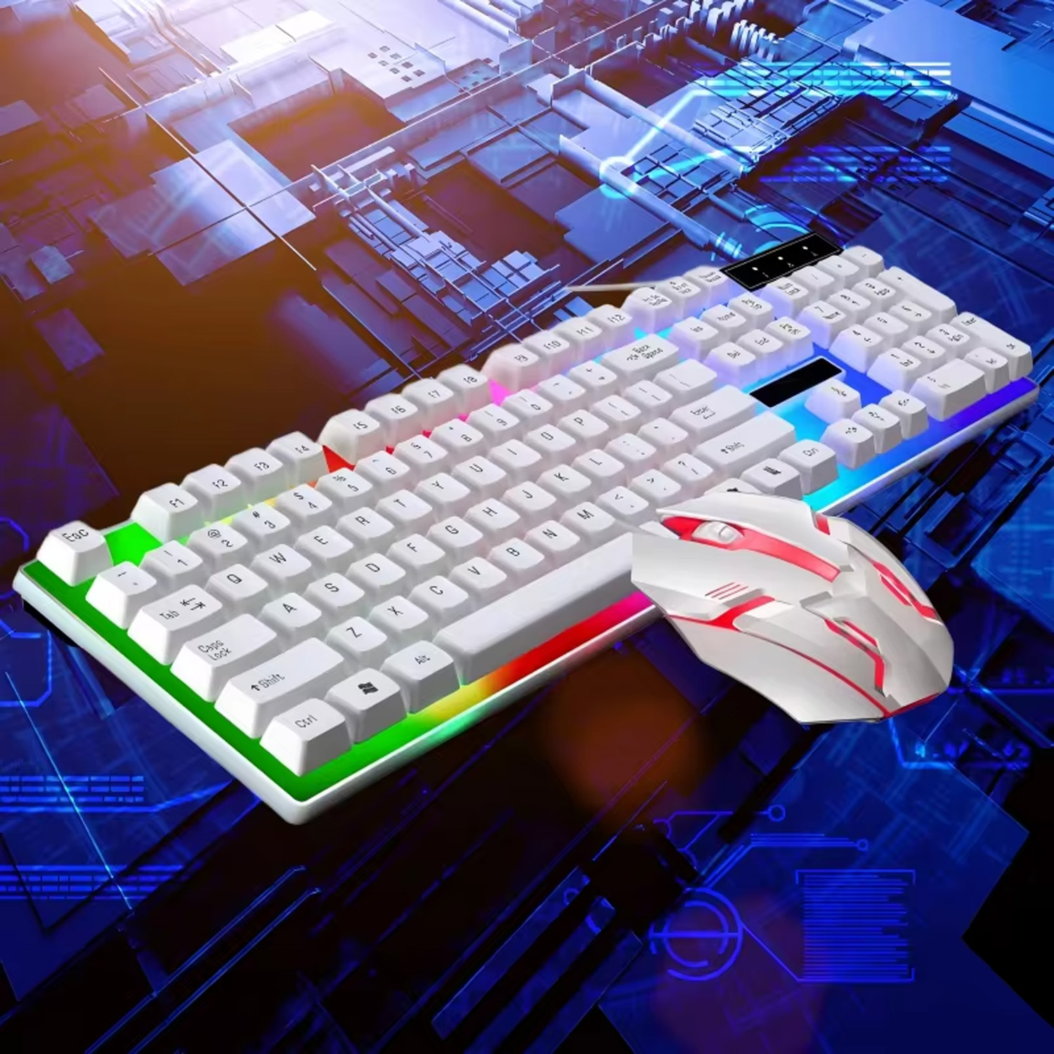 Stylish Backlight Wired Keyboa - Gaming Keyboard Mouse Combo ulasan dan harga