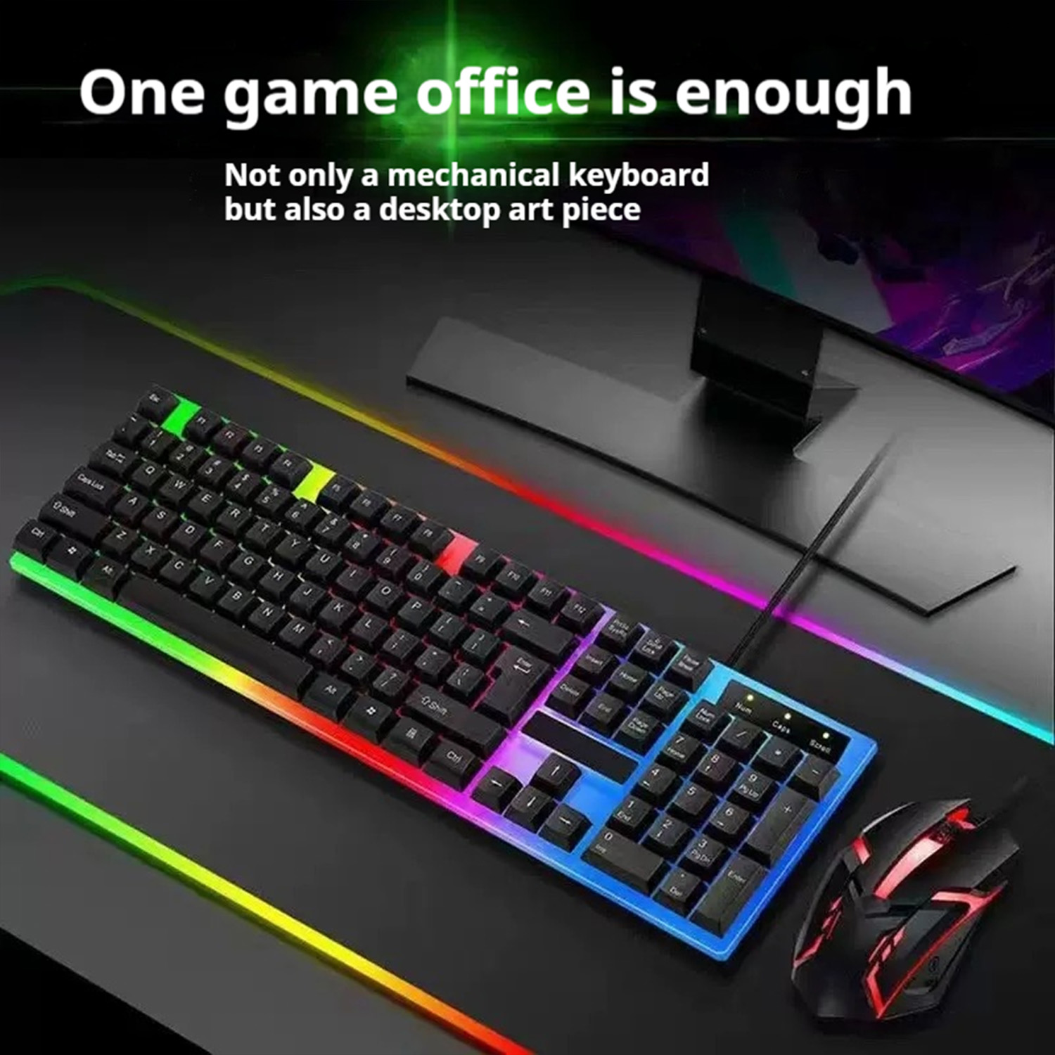 Stylish Backlight Wired Keyboa - Gaming Keyboard Mouse Combo ulasan dan harga