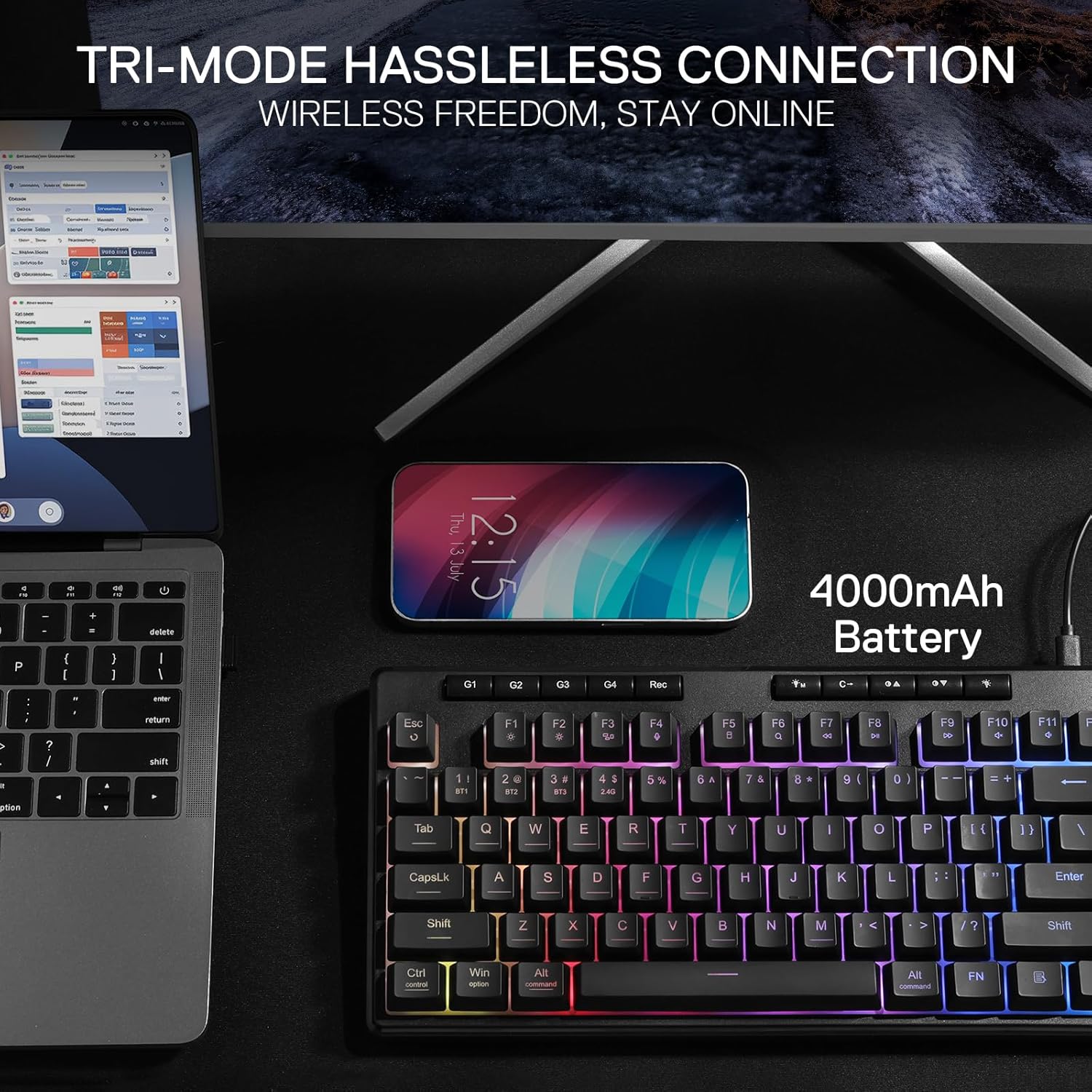 Redragon K516 PRO Shiva TKL RG - Gaming Keyboard Tkl ulasan dan harga