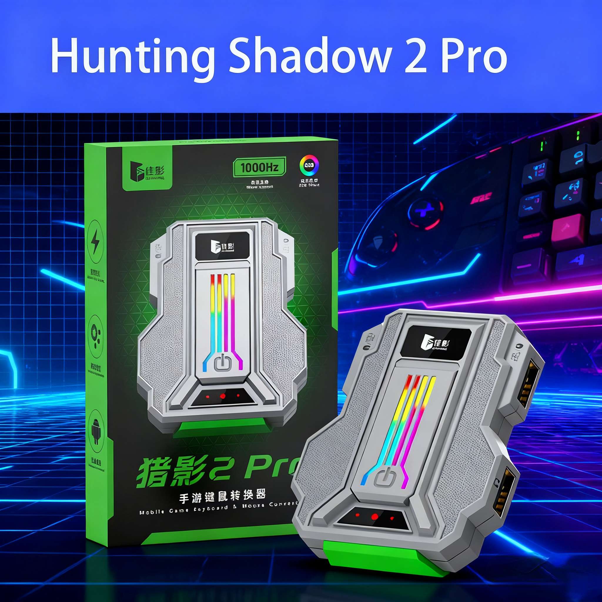1000HZ Gamwing Hunting 2/2pro  - Gaming Keyboard And Mouse Converter For Mobile ulasan dan harga