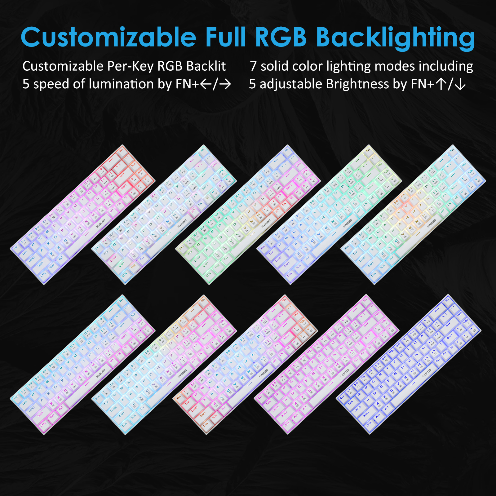 Z-686 60% Mini Mechanical Gami - Gaming Keyboard E Yooso ulasan dan harga