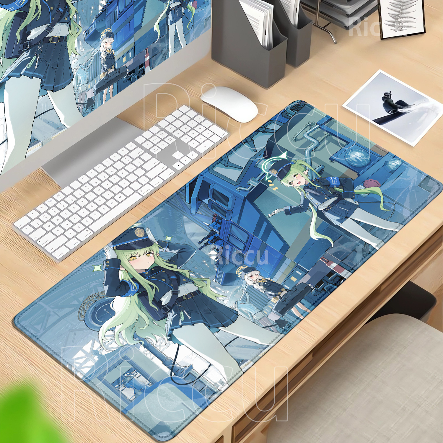 Gaming Mousepad Blue Archive H - Gaming Keyboard Blue ulasan dan harga