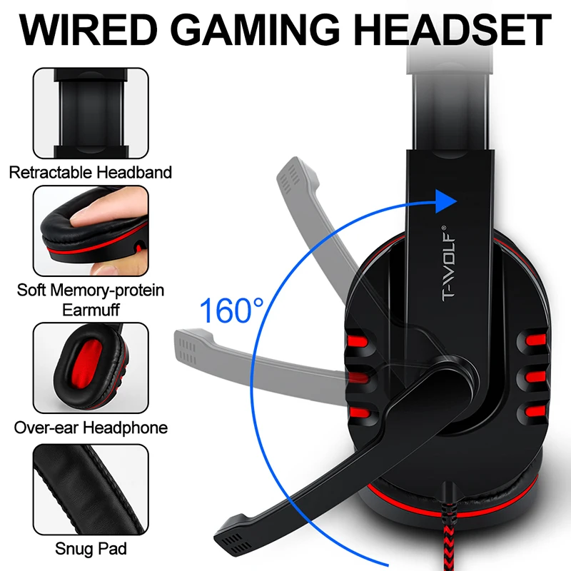 T-WOLF Game Four Piece TF800 I - Gaming Keyboard Mouse Combo ulasan dan harga