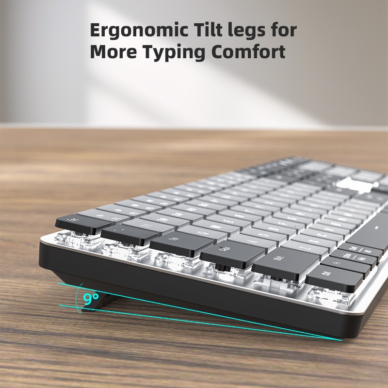 Bluetooth Dual-Mode Ultra-Thin - Gaming Keyboard That Is Quiet ulasan dan harga