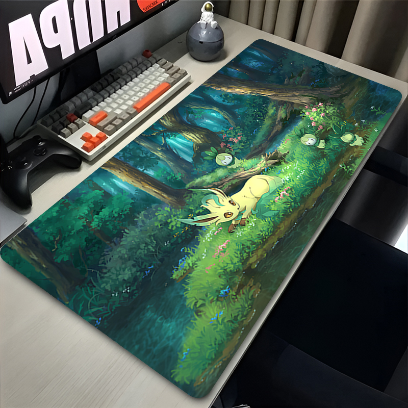 Mouse Pad Gamer P-pokemon Leaf - Gaming Keyboard Theme ulasan dan harga
