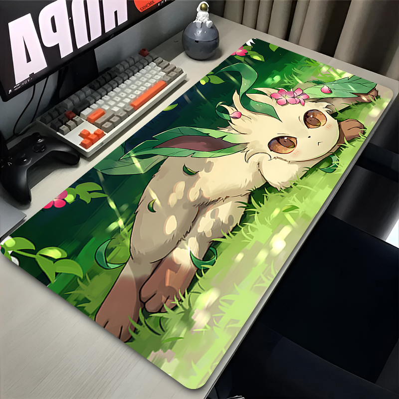 Mouse Pad Gamer P-pokemon Leaf - Gaming Keyboard Theme ulasan dan harga