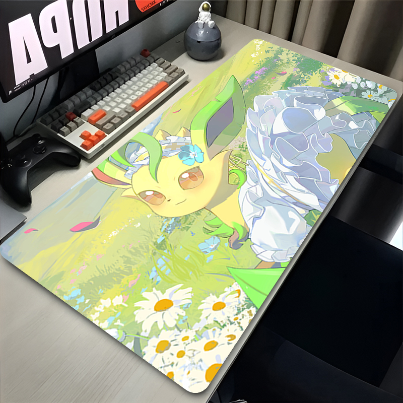 Mouse Pad Gamer P-pokemon Leaf - Gaming Keyboard Theme ulasan dan harga