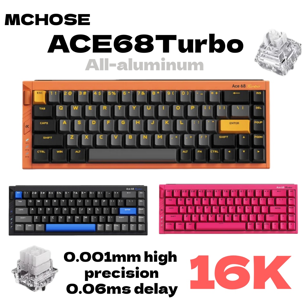 MCHOSE Ace68 Turbo 16k Magneti - Gaming Keyboard Expensive ulasan dan harga