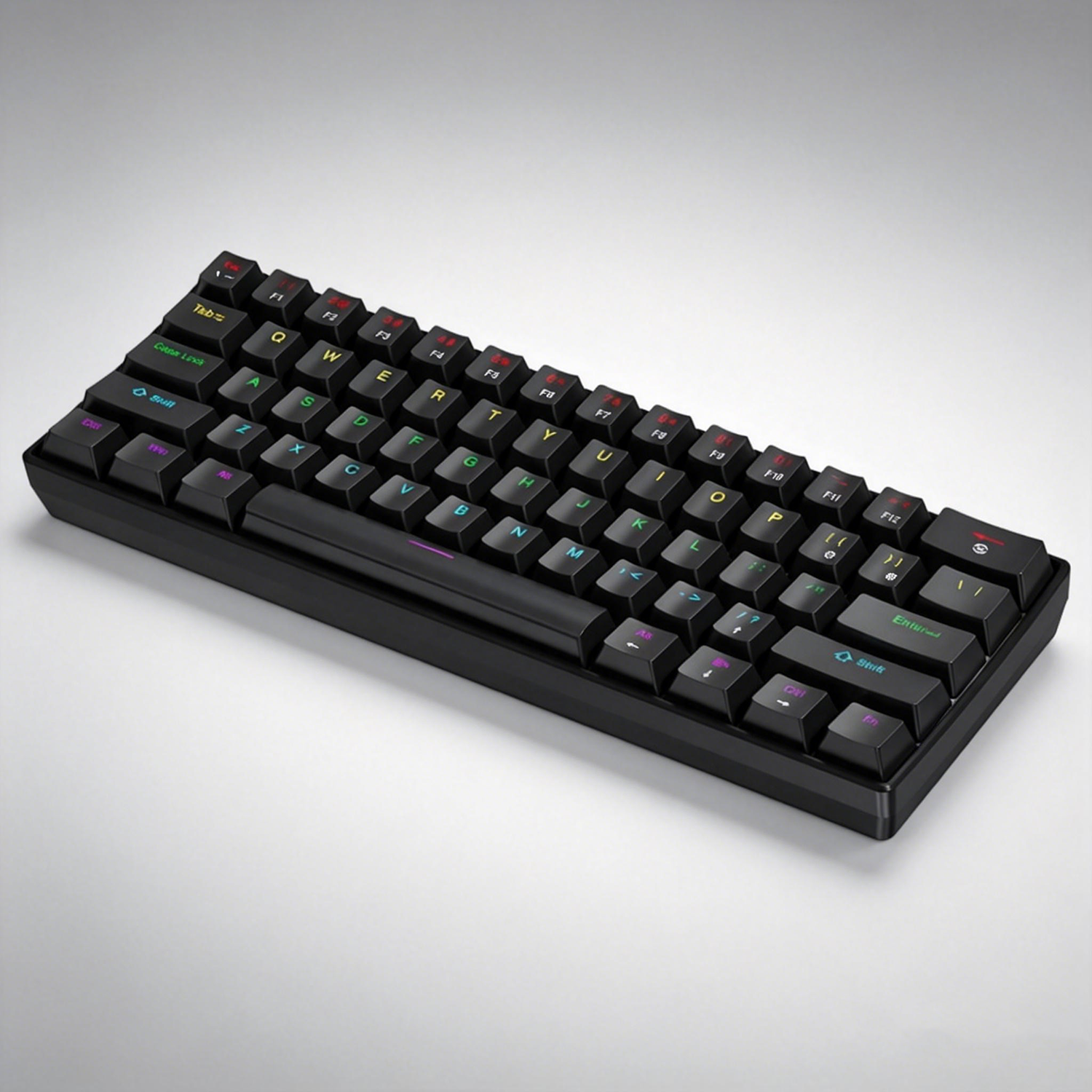 K61 Wired Mechanical Gaming Ke - Keyboard Gaming Blue Switch ulasan dan harga