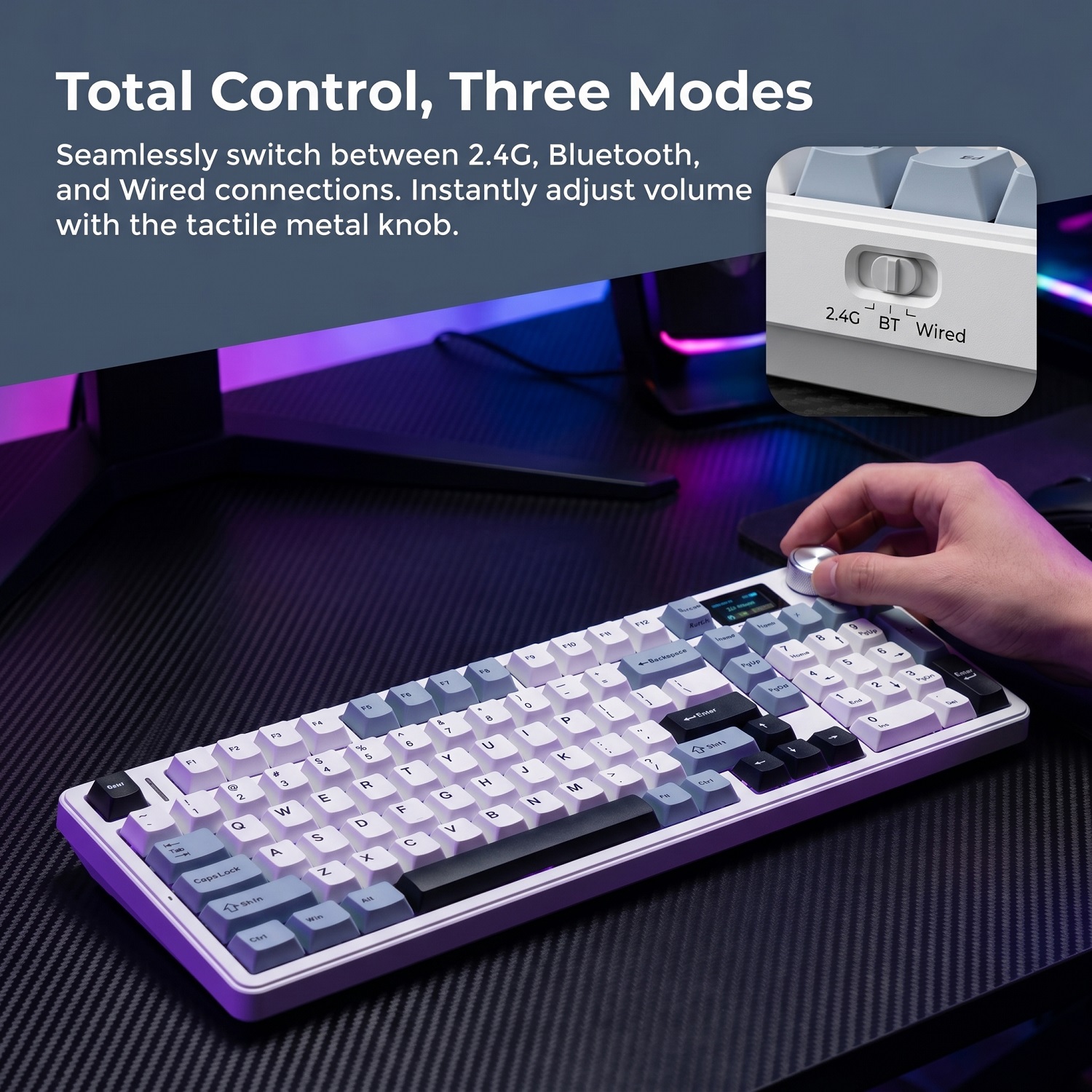 New AULA F99 Max Gasket Mechan - Gaming Keyboard Wireless ulasan dan harga