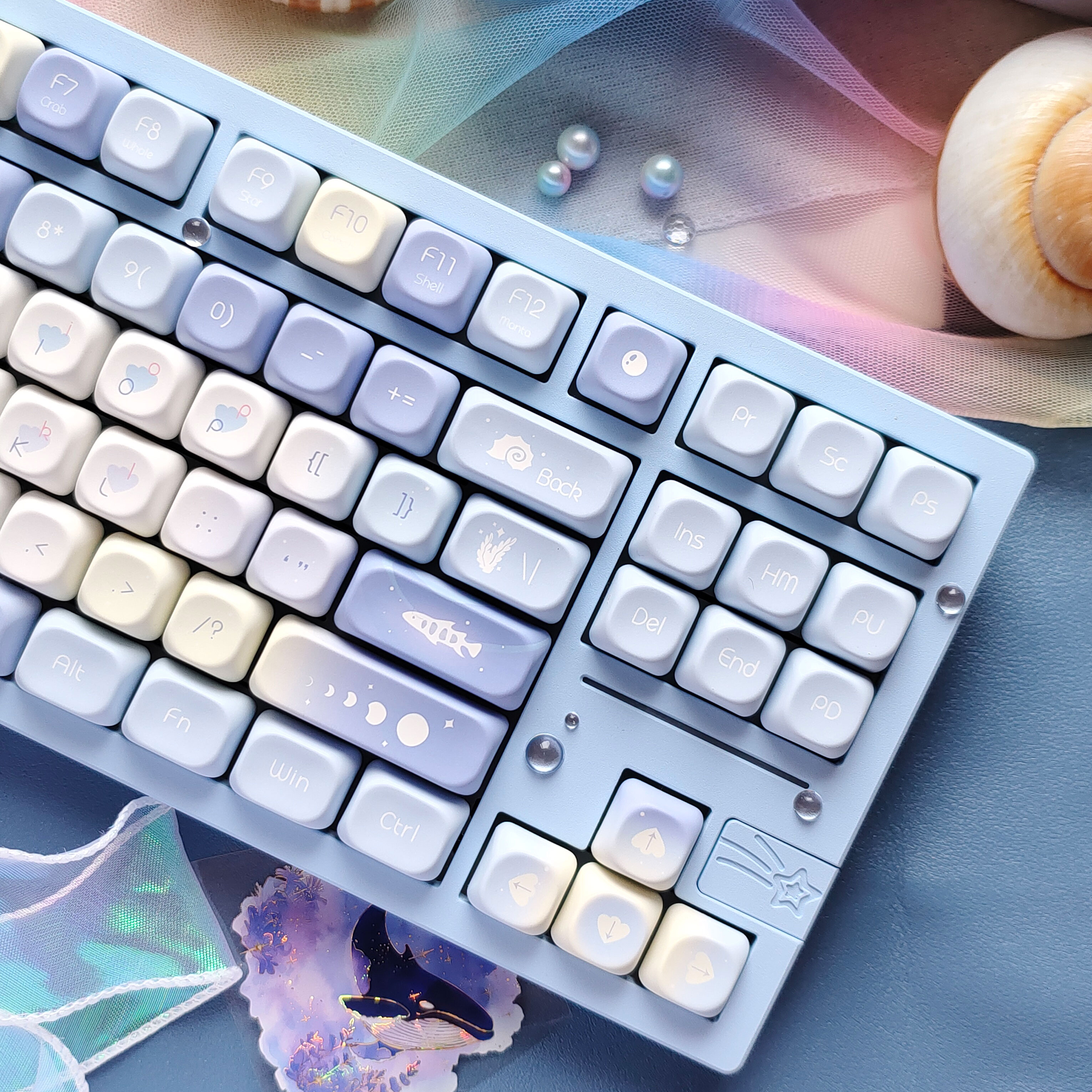Five Sided Dye Sublimation Key - Keyboard Gaming Blue Switch ulasan dan harga