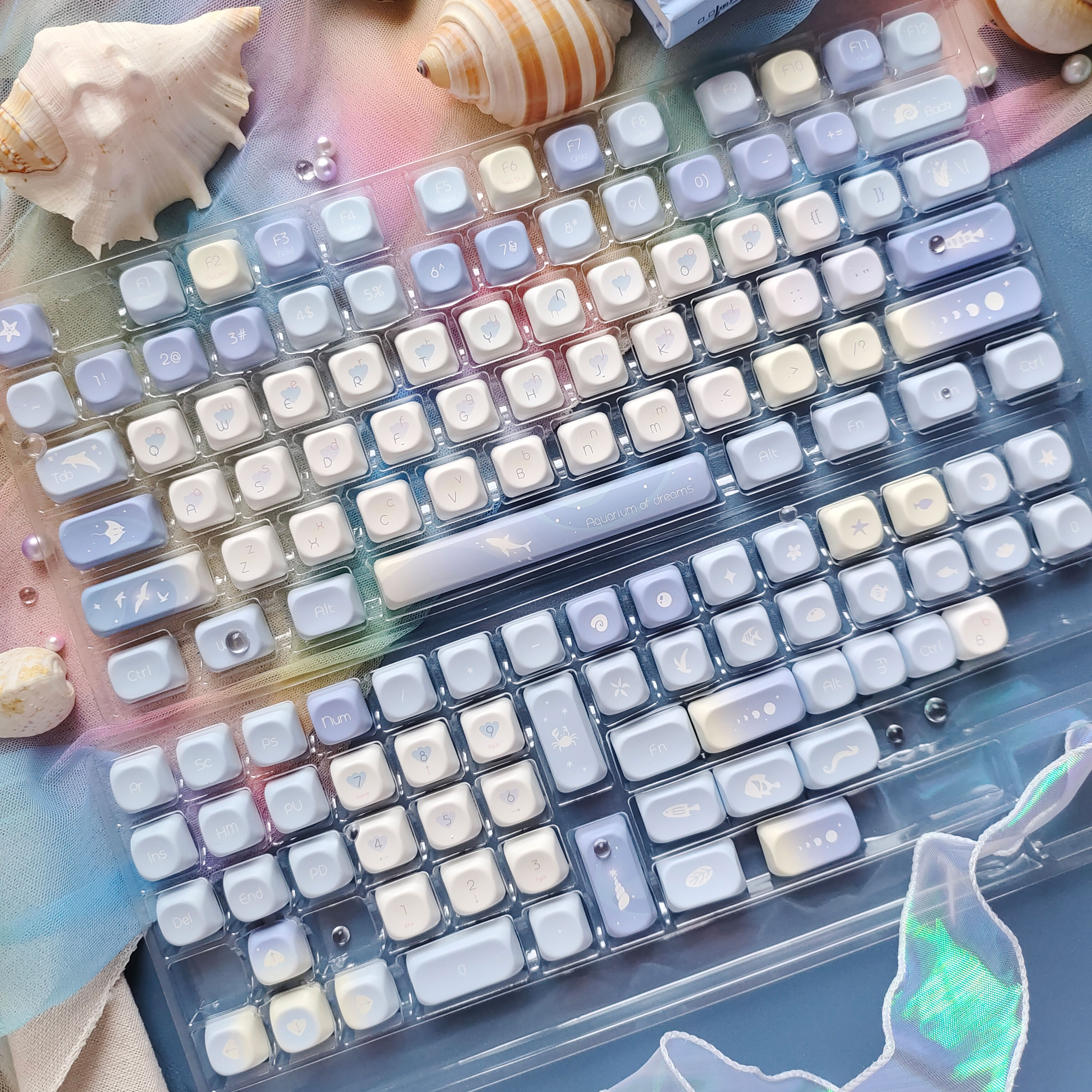 Five Sided Dye Sublimation Key - Keyboard Gaming Blue Switch ulasan dan harga