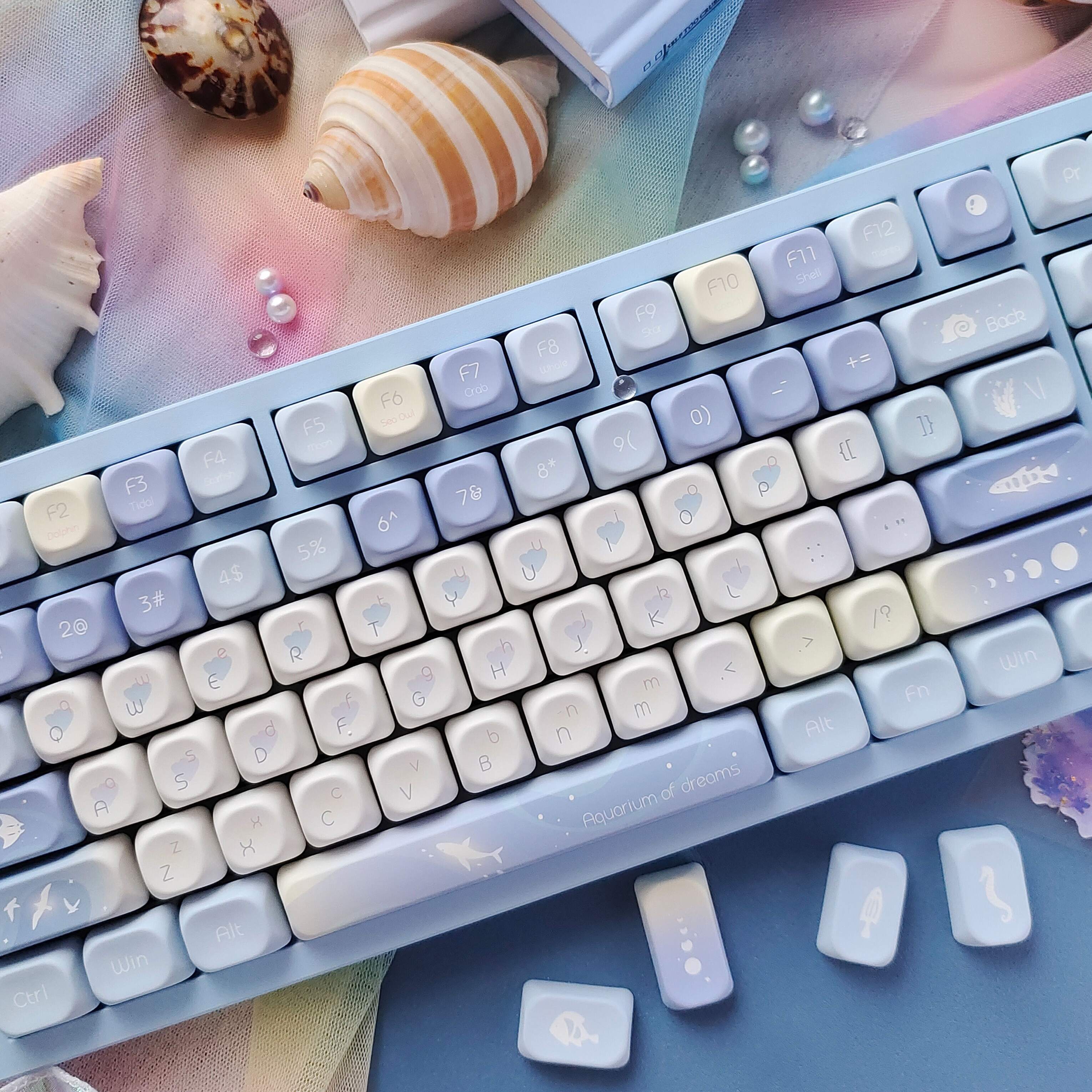 Five Sided Dye Sublimation Key - Keyboard Gaming Blue Switch ulasan dan harga