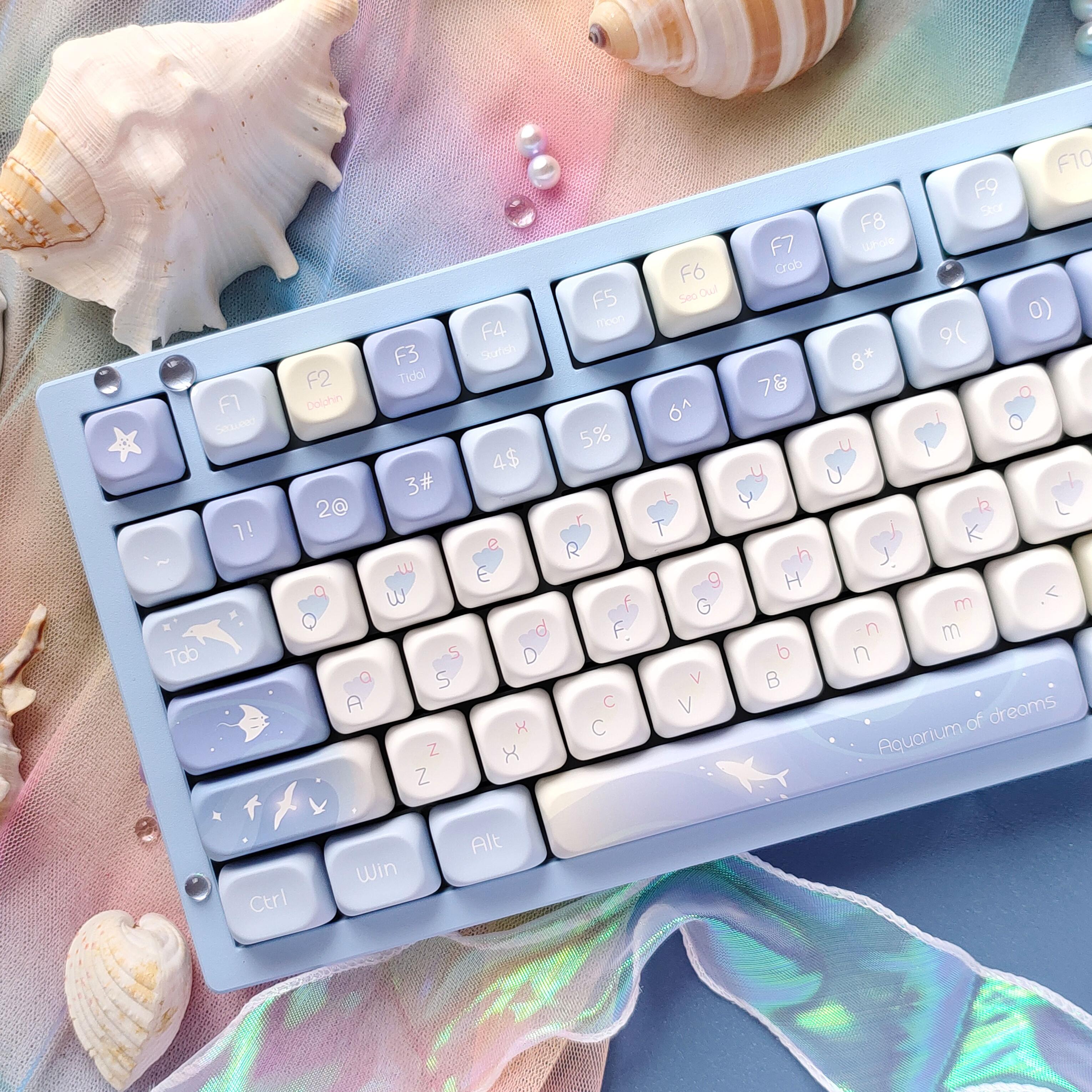 Five Sided Dye Sublimation Key - Keyboard Gaming Blue Switch ulasan dan harga