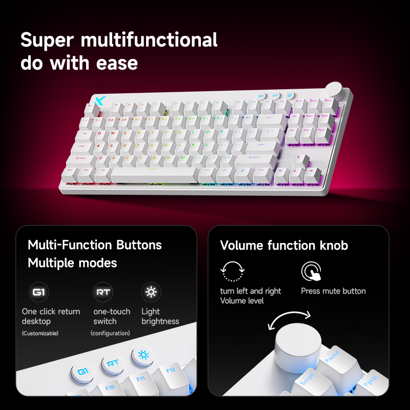 MCHOSE MIX87 Magnetic Switch M - Gaming Keyboard Expensive ulasan dan harga