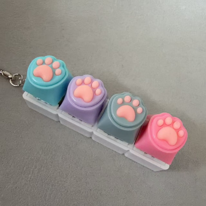 Kawaii Macaron Cat Paw Fidget  - Mechanical Switch Tester ulasan dan harga