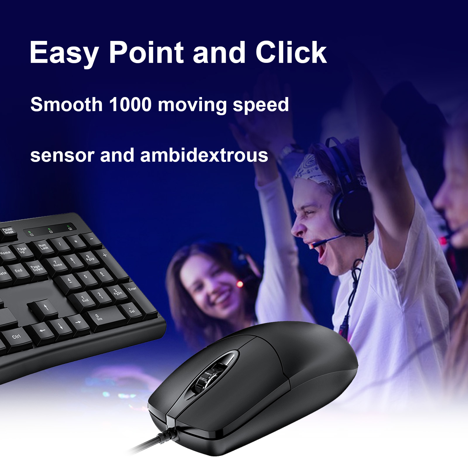 T650 Keyboard Mouse Combo USB  - Gaming Keyboard Mouse Combo ulasan dan harga