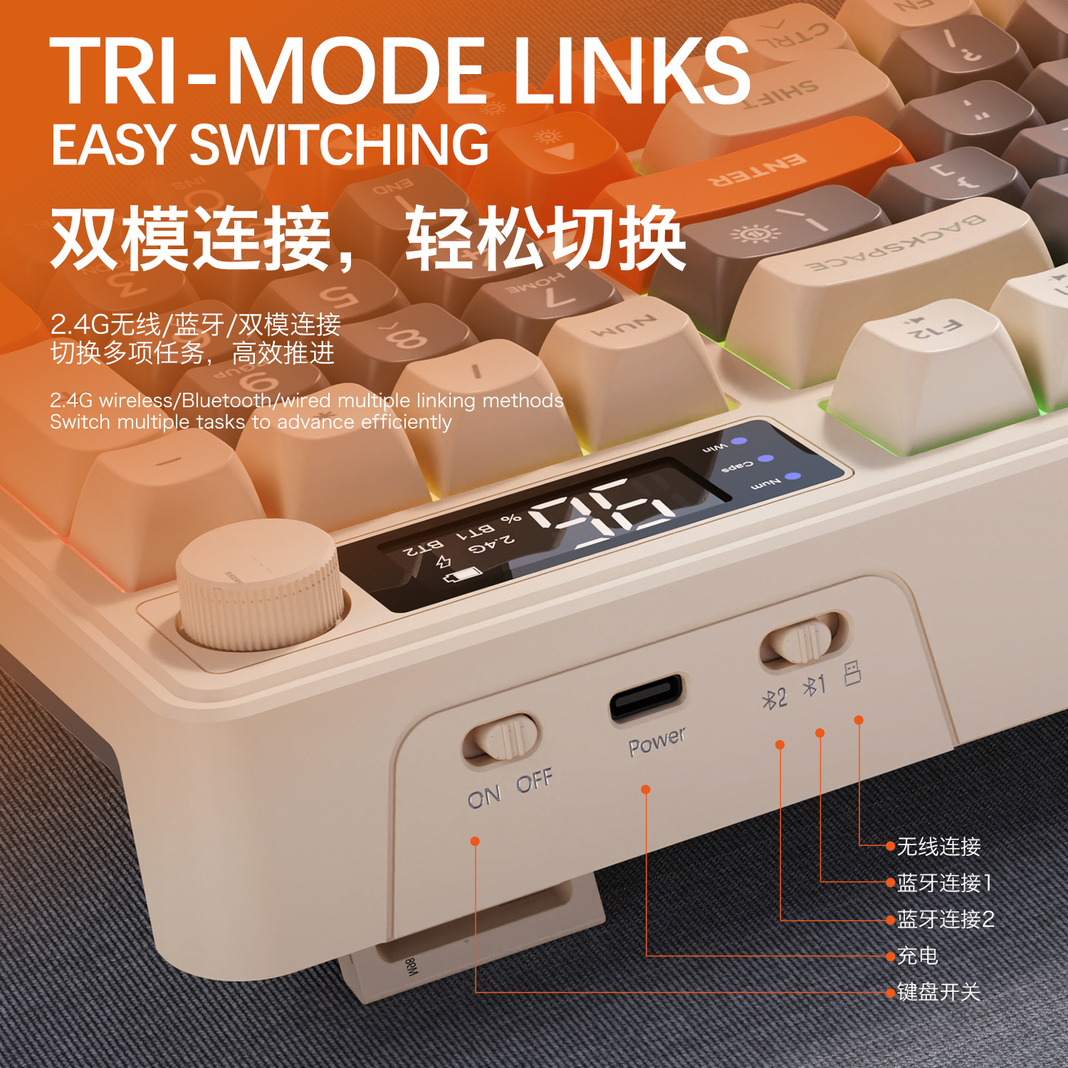 Hot Free Wolf T96 Wireless Dua - Gaming Keyboard Wireless ulasan dan harga